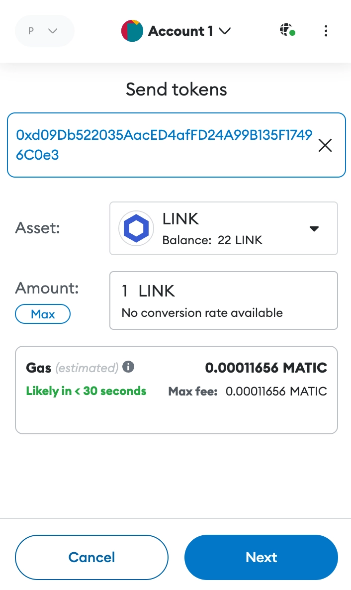 Chainlink CCIP - Fund Deployed Acknowledger Mumbai